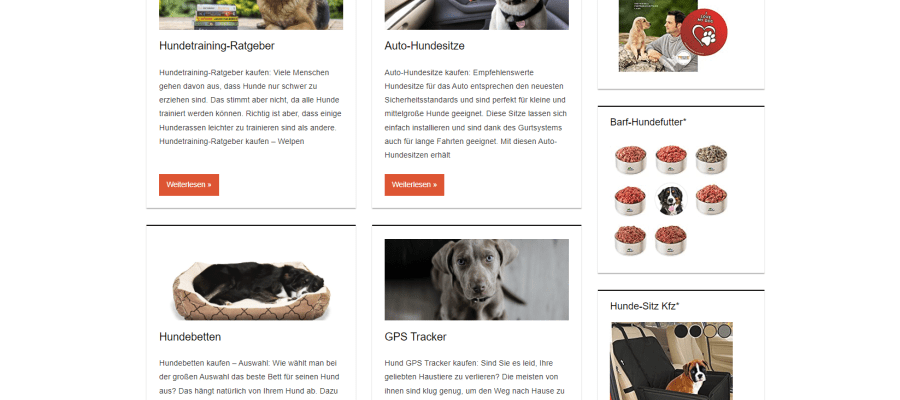Blog Hundebedarf installieren